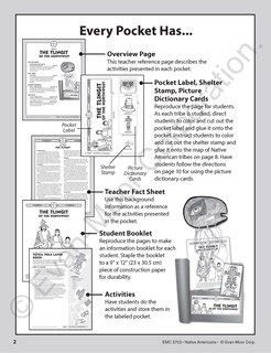 Sample content 2_History Pockets: Native Americans, Grade 1 - 3 Teacher Resource