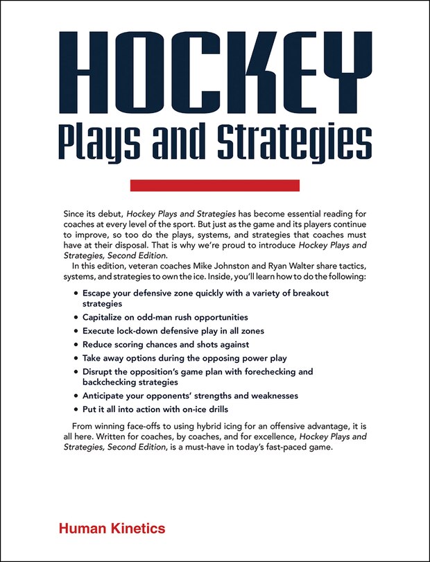 Back cover_Hockey Plays And Strategies