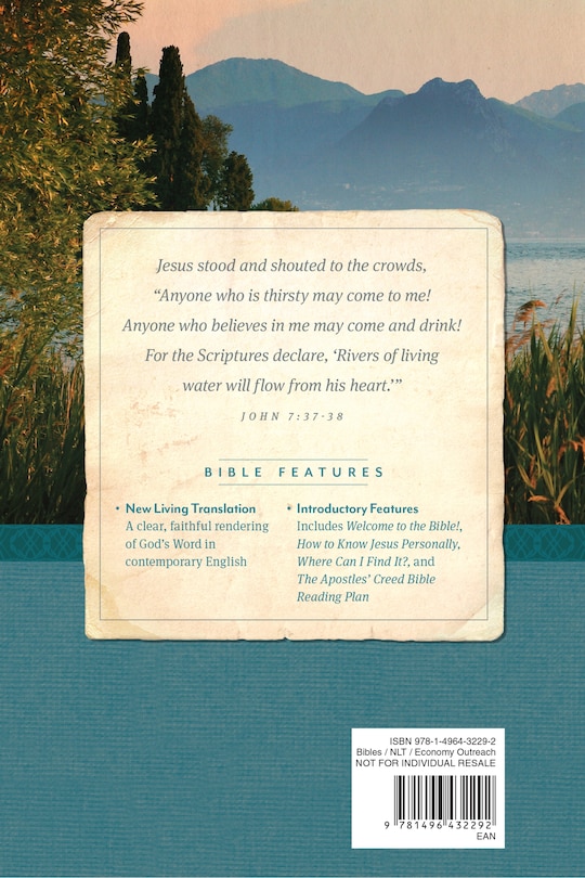 Back cover_Holy Bible, Economy Outreach Edition, Large Print, NLT (Softcover)