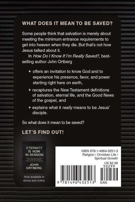 Couverture arri&egrave;re_How Do I Know If I&rsquo;m Really Saved?