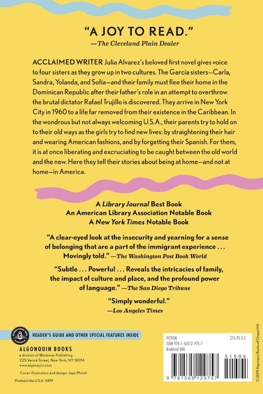 Couverture arri&egrave;re_How the Garcia Girls Lost Their Accents