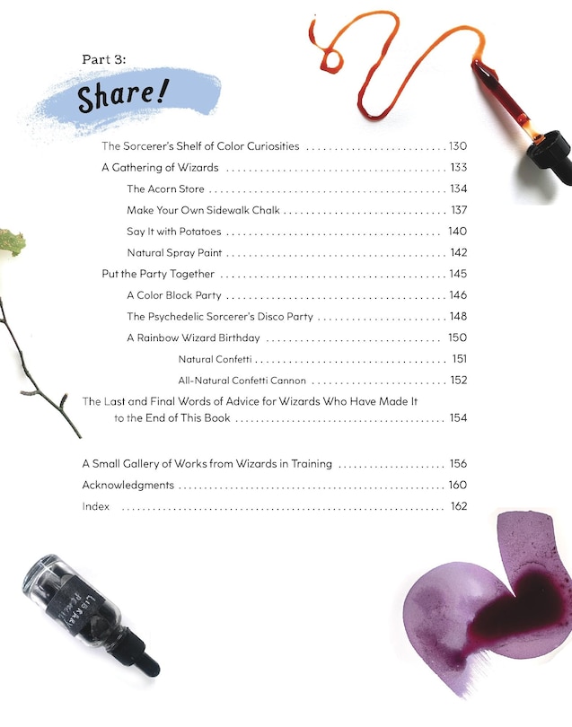 Table of contents 3_How to Be a Color Wizard: Forage and Experiment with Natural Art Making