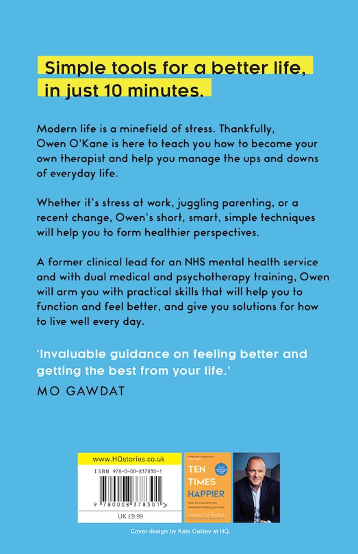 Couverture arrière_How to Be Your Own Therapist: Boost your mood and reduce your anxiety in 10 minutes a day