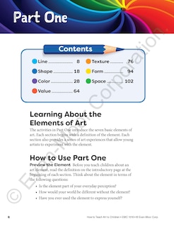 Sample content_How to Teach Art to Children, Grade 1 - 6 Teacher Resource