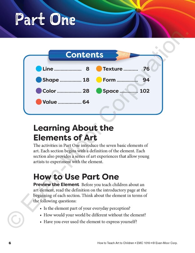 Sample content_How to Teach Art to Children, Grade 1 - 6 Teacher Resource