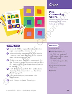 Sample content 2_How to Teach Art to Children, Grade 1 - 6 Teacher Resource