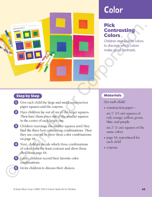Sample content 2_How to Teach Art to Children, Grade 1 - 6 Teacher Resource