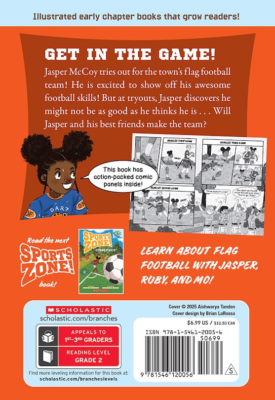 Back cover_Hut! Hut! Hike!: A Branches Book (Sports Zone! #1)