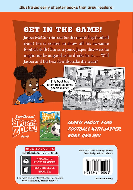 Back cover_Hut! Hut! Hike!: A Branches Book (Sports Zone! #1)
