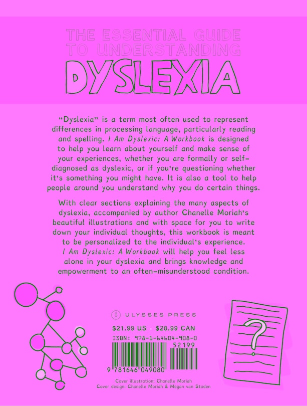 Back cover_I Am Dyslexic: A Workbook