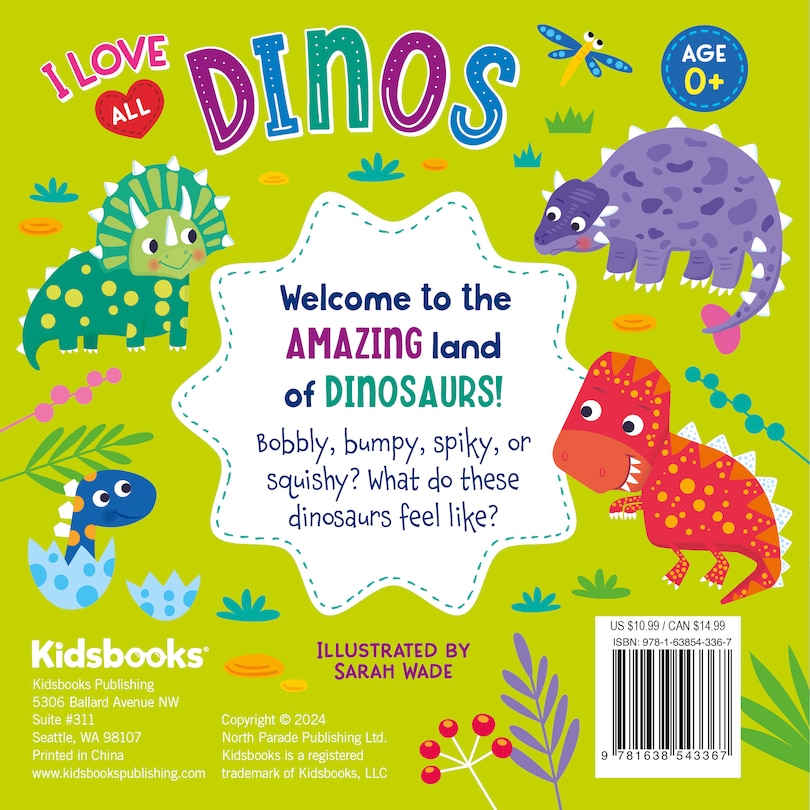 Back cover_I Love All Dinos (Touch & Feel Board Book)