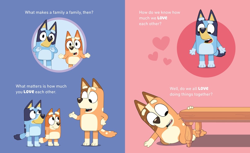 Sample content_I Love My Family by Bluey and Bingo