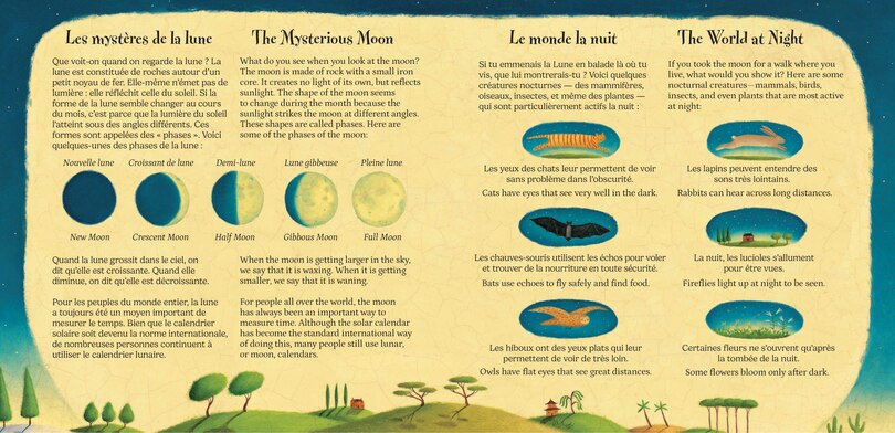 Aperçu du contenu_I Took the Moon for a Walk (Bilingual French & English)