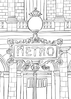 Sample content 2_Iconic Paris Coloring Book