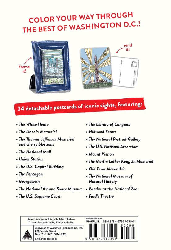 Back cover_Iconic Washington D.C. Coloring Book