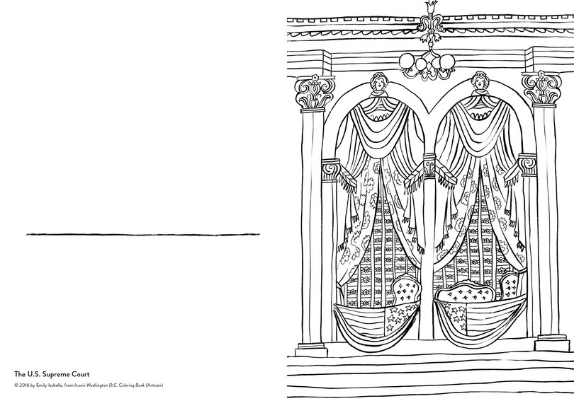 Sample content 2_Iconic Washington D.C. Coloring Book