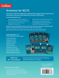 Couverture arri&egrave;re_IELTS Grammar IELTS 5-6+ (B1+)