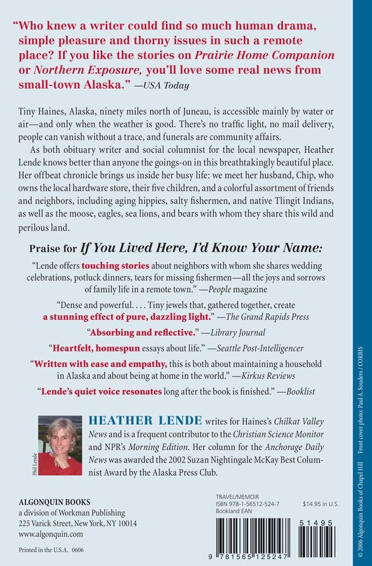 Back cover_If You Lived Here, I'd Know Your Name