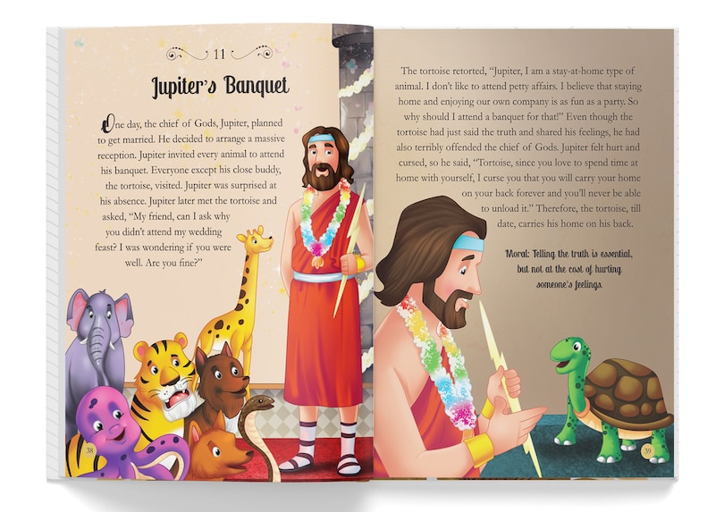 Aper&ccedil;u du contenu_Illustrated Moral Tales: Classic Tales From India , The