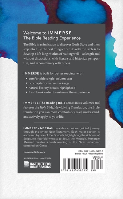 Back cover_Immerse: Messiah (Softcover)