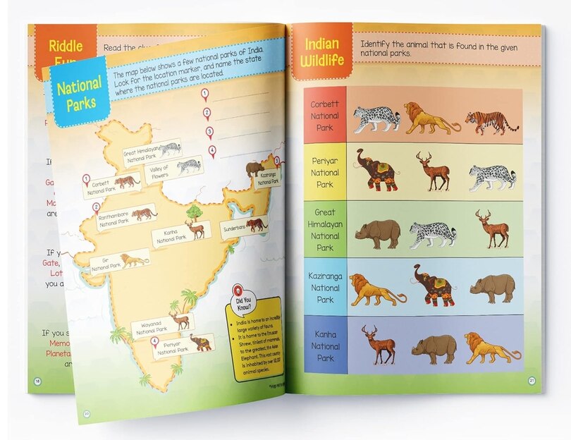 Aper&ccedil;u du contenu_INDIA - Fun Activity Book for Children