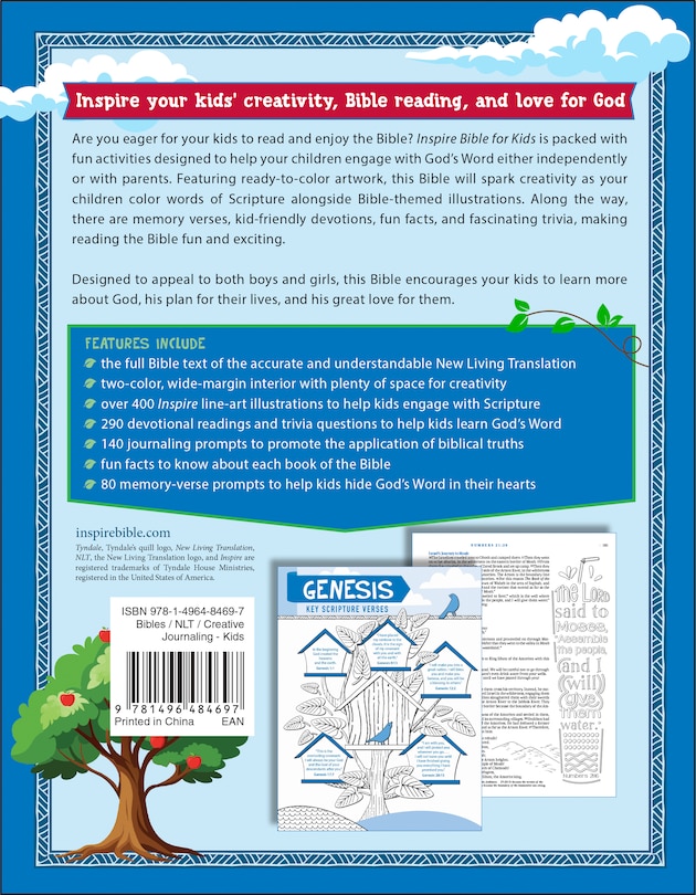 Couverture arri&egrave;re_Inspire Bible for Kids NLT (Softcover)