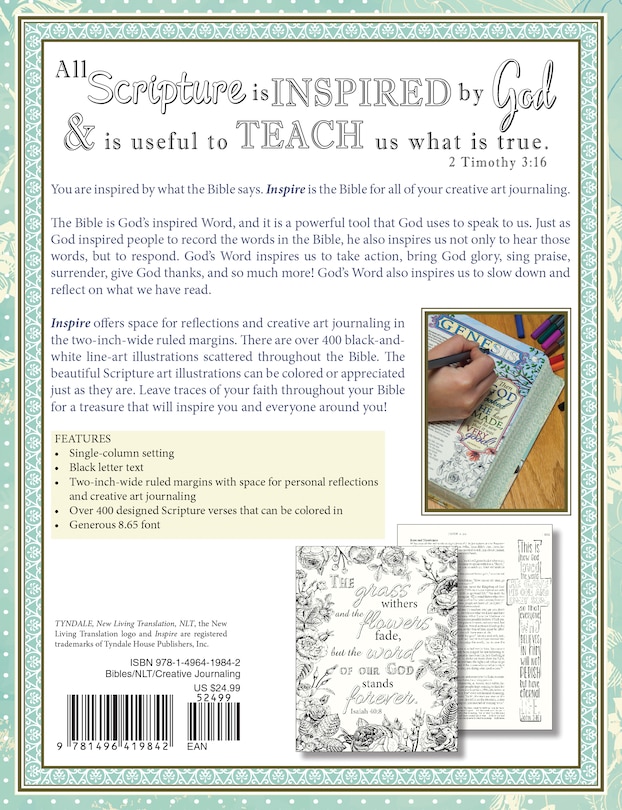 Back cover_Inspire Bible Nlt (leatherlike, Vintage Blue/cream)