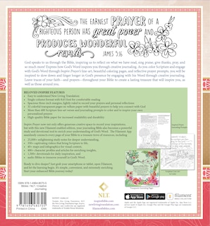 Back cover_Inspire Prayer Bible Nlt, Filament Enabled (Leatherlike, Joyful Colors with Gold Foil Accents)