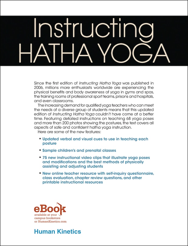 Back cover_Instructing Hatha Yoga