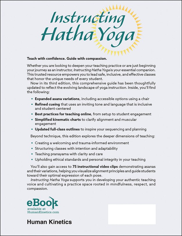 Couverture arri&egrave;re_Instructing Hatha Yoga