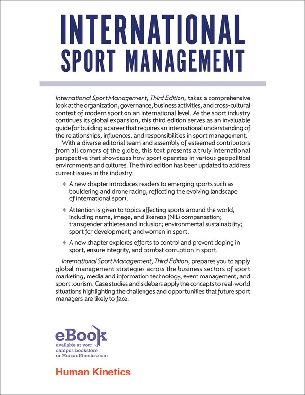 Back cover_International Sport Management