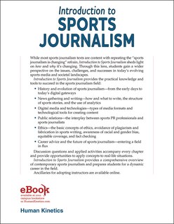 Back cover_Introduction to Sports Journalism