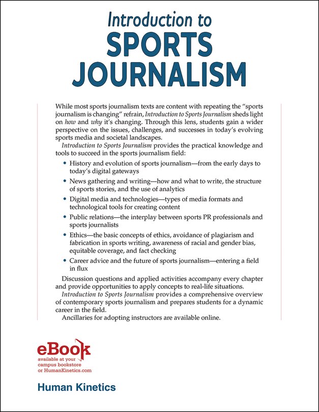 Back cover_Introduction to Sports Journalism