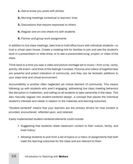 Aper&ccedil;u du contenu 2_Introduction to Teaching with Webex