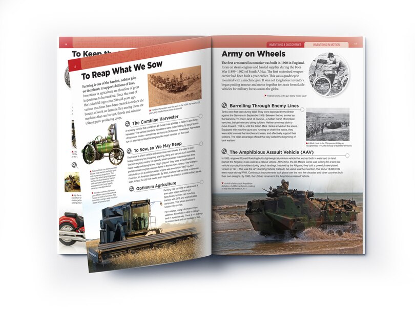 Aper&ccedil;u du contenu 2_Inventions & Discoveries - Inventions in Motion: Knowledge Encyclopedia For Children