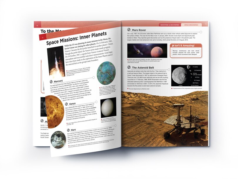 Aper&ccedil;u du contenu 3_Inventions & Discoveries - Space Discoveries: Knowledge Encyclopedia For Children