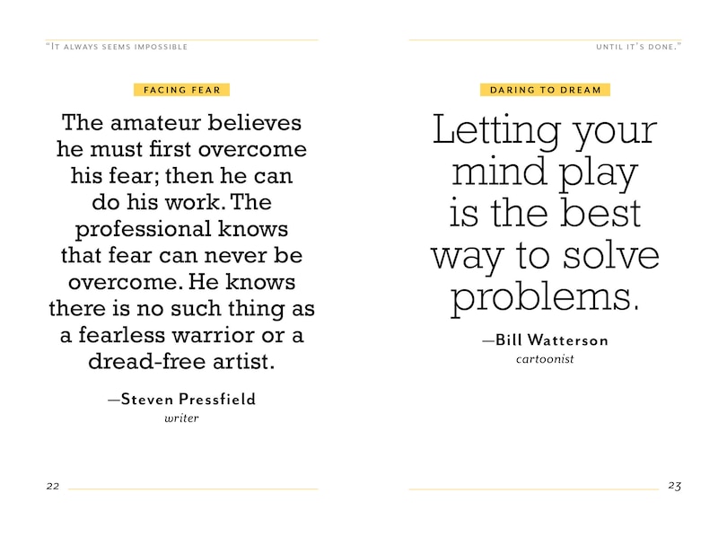 Aper&ccedil;u du contenu_It Always Seems Impossible Until It's Done.