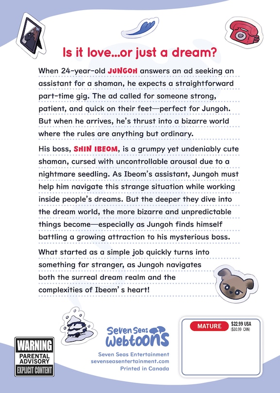 Back cover_It's Just a Dream... Right?! (Comic) Vol. 1