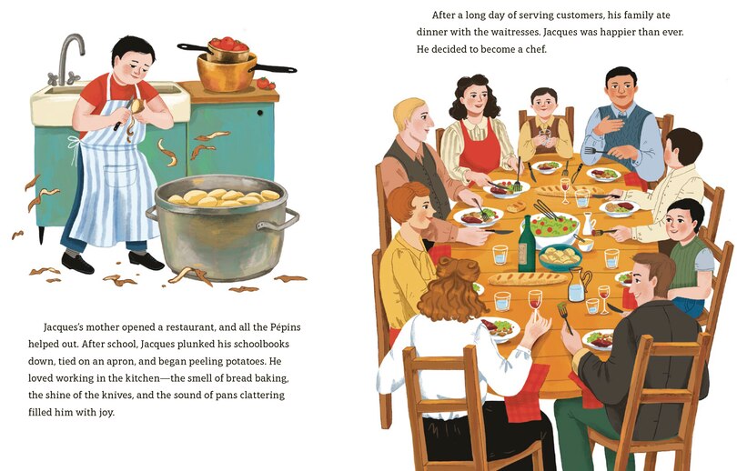 Aper&ccedil;u du contenu_Jacques P&eacute;pin: A Little Golden Book Biography