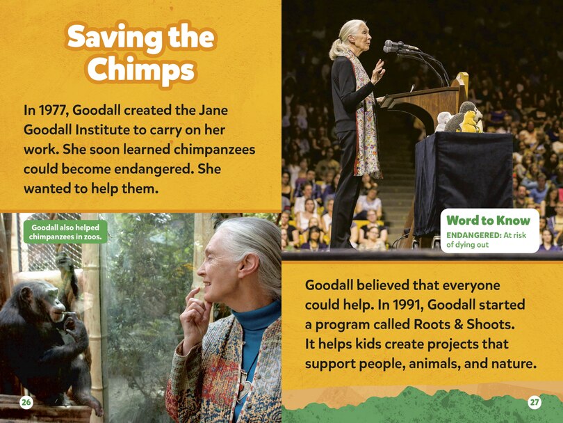 Aper&ccedil;u du contenu_Jane Goodall (National Geographic Kids Readers, Level 1)