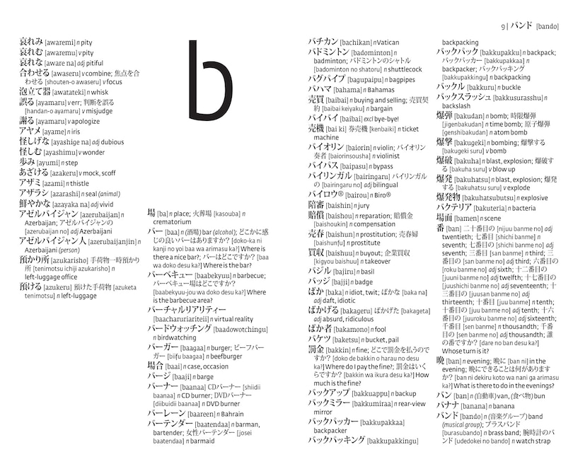 Aper&ccedil;u du contenu_Japanese Essential Dictionary