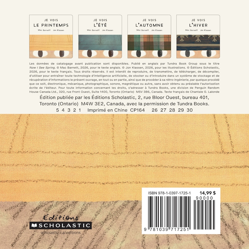 Couverture arri&egrave;re_Je vois le printemps