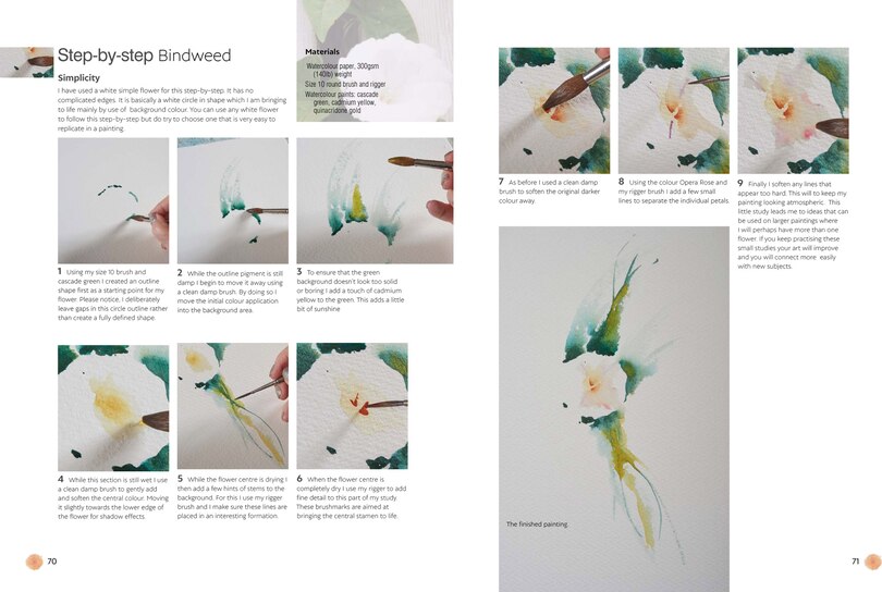 Sample content 4_Jean Haines' Atmospheric Flowers in Watercolour