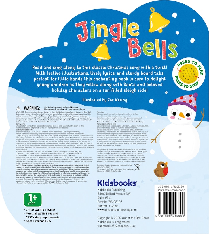 Couverture arrière_Jingle Bells: Sing Along Song Book