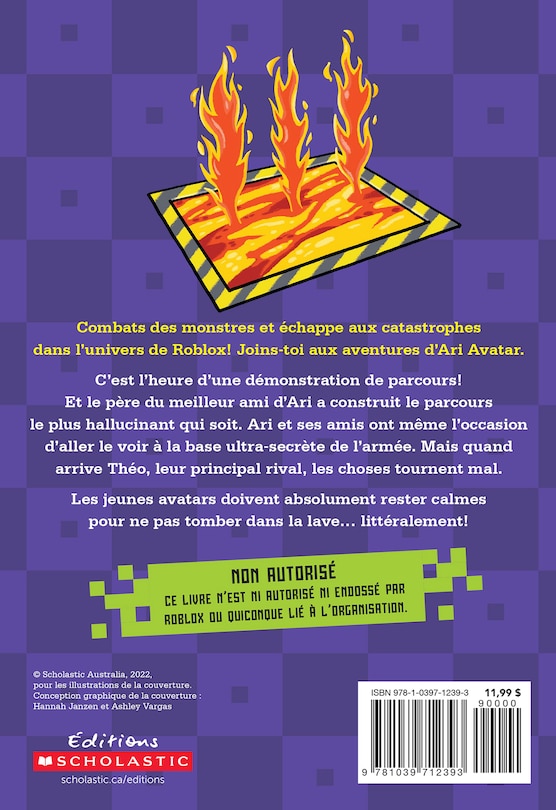 Back cover_Journal d’un pro de Roblox : N° 3 - Le parcours à obstacles