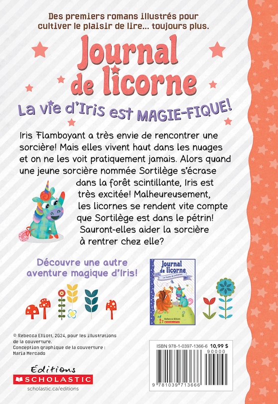 Couverture arrière_Journal de licorne : N˚ 10 - Iris et la sorcière