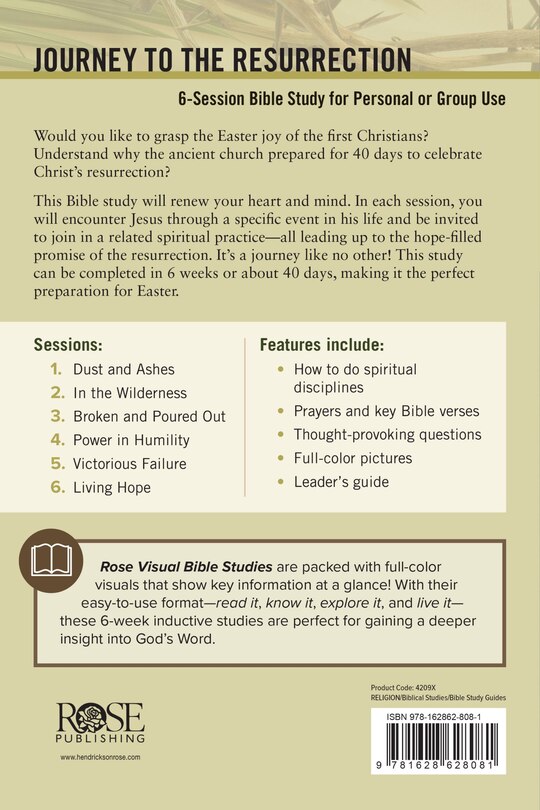 Couverture arrière_Journey to the Resurrection Bible Study