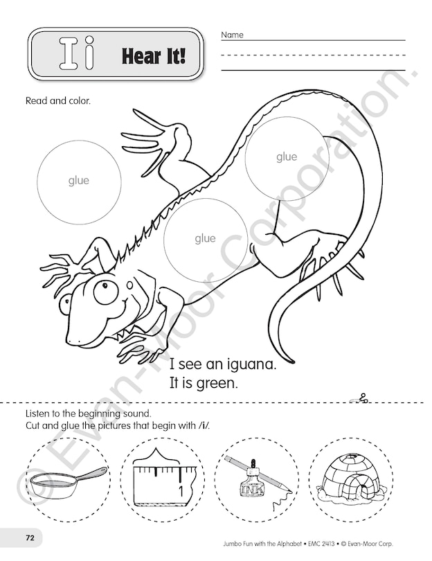 Aperçu du contenu 3_Jumbo Fun with the Alphabet, Grade PreK - 1, Teacher Resource