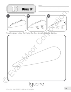 Aperçu du contenu 4_Jumbo Fun with the Alphabet, Grade PreK - 1, Teacher Resource