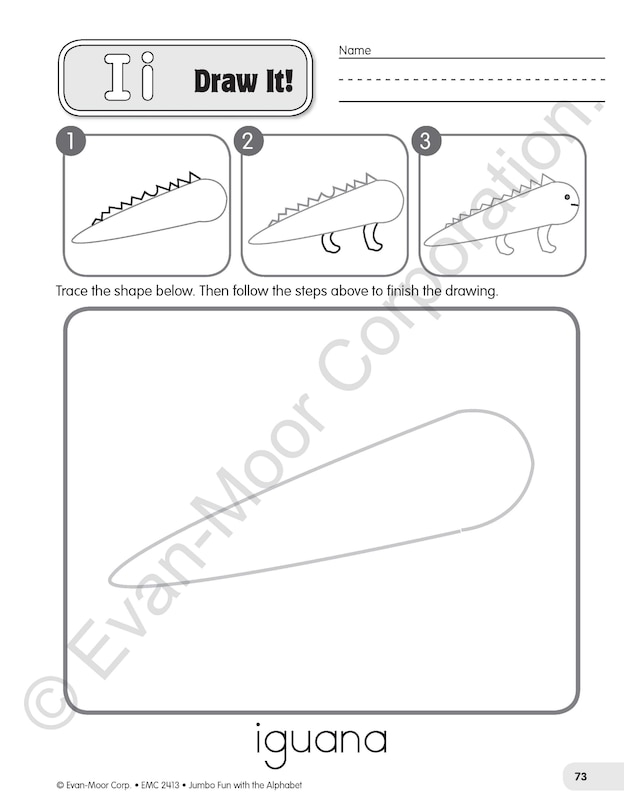 Aperçu du contenu 4_Jumbo Fun with the Alphabet, Grade PreK - 1, Teacher Resource